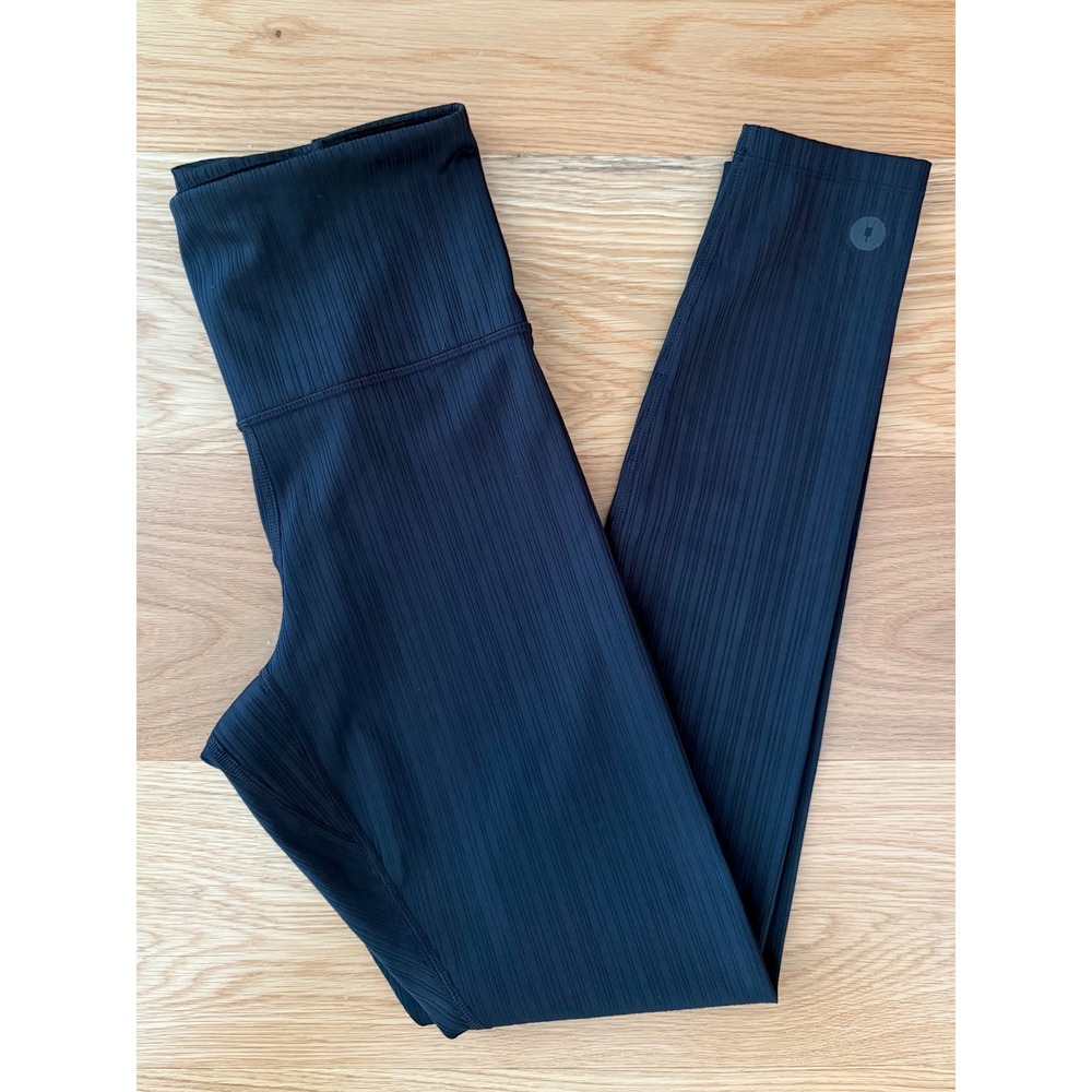 Smart Wool Sz MD Black Women's Active Ribbed Leggings SW002419